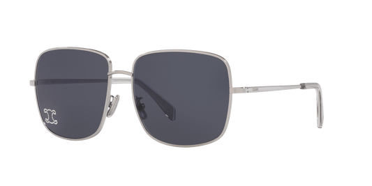 סלין משקפי שמש אפור כחול | CELINE Rhinestone Triomphe Cl40284U Grey-Blue