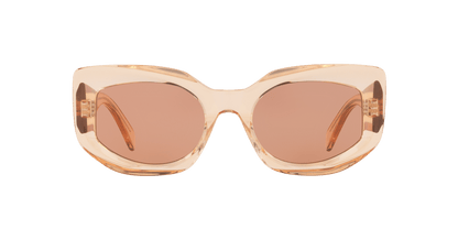 משקפי שמש של סלין כתום-חום | CELINE Bold 3 Dots Cl40277I Orange-Brown