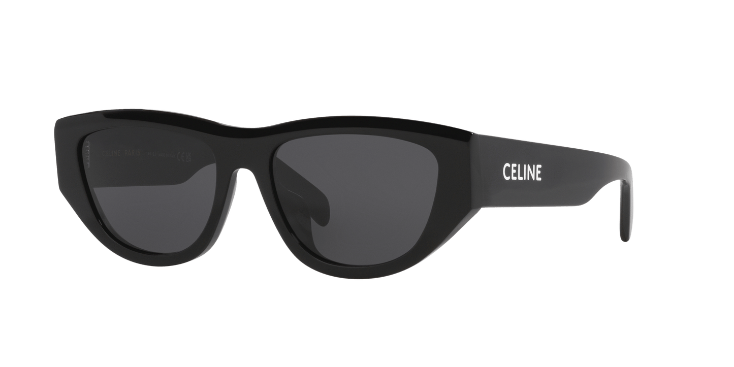 Celine Sunglasses Black Shiny-Grey | CELINE Monochroms Cl40278U Black Shiny-Grey