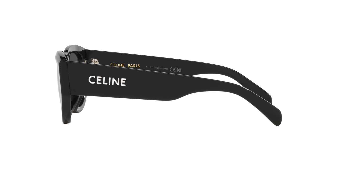 Celine Sunglasses Black Shiny-Grey | CELINE Monochroms Cl40278U Black Shiny-Grey