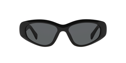 משקפי שמש של סלין שחור מבריק-אפור | CELINE Monochroms Cl40279U Black Shiny-Grey
