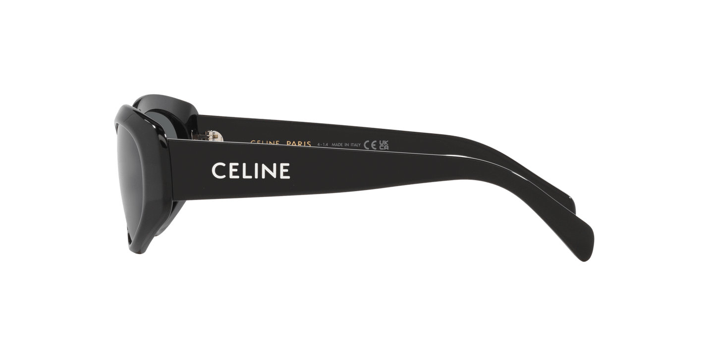 משקפי שמש של סלין שחור מבריק-אפור | CELINE Monochroms Cl40279U Black Shiny-Grey