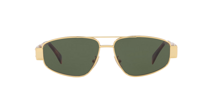 Celine Gold-Green Sunglasses | CELINE Metal Triomphe Cl40281U Gold-Green