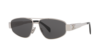 סלין משקפי שמש אפור-אפור | CELINE Metal Triomphe Cl40281U Grey-Grey