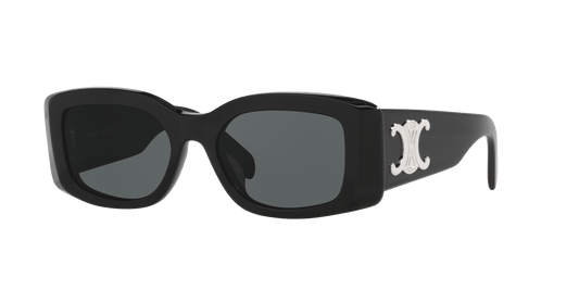 משקפי שמש של סלין שחור מבריק-אפור | CELINE Triomphe Cl40282U Black Shiny-Grey