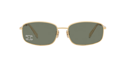 Celine Sunglasses Gold-Green | CELINE Triomphe CL40285U Gold-Green