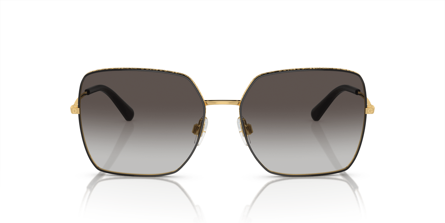 Dolce &amp; Gabbana Sunglasses Black-Light Grey Gradient Black | Dolce&amp;Gabbana DG2242 Black-Light Grey Gradient Black