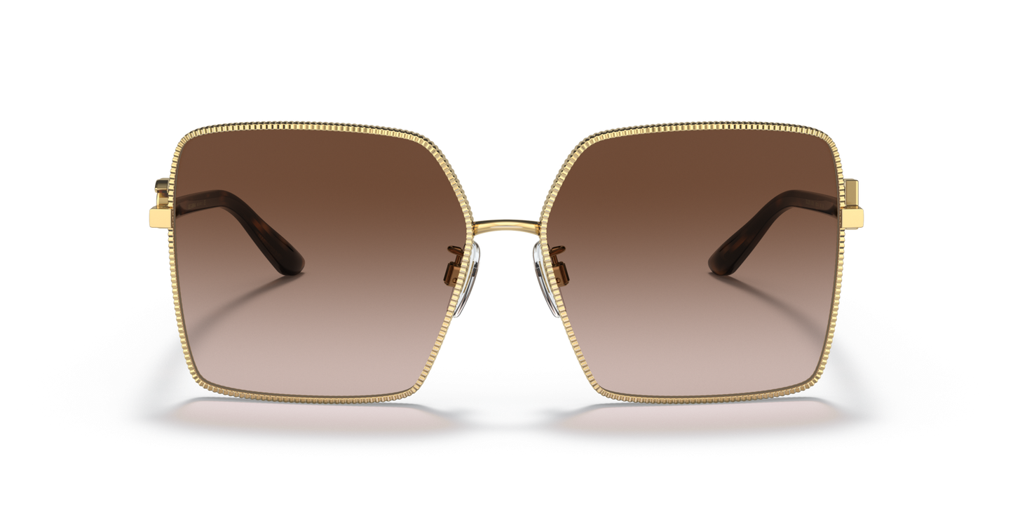 משקפי שמש דולצ'ה וגבאנה בצבע זהב בצבע חום | Dolce&Gabbana DG2279 Gold-Gradient Brown