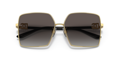 Dolce &amp; Gabbana Sunglasses Gold-Light Grey Gradient Black | Dolce&amp;Gabbana DG2279 Gold-Light Grey Gradient Black