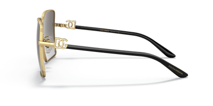 Dolce &amp; Gabbana Sunglasses Gold-Light Grey Gradient Black | Dolce&amp;Gabbana DG2279 Gold-Light Grey Gradient Black