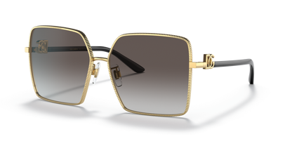 Dolce &amp; Gabbana Sunglasses Gold-Light Grey Gradient Black | Dolce&amp;Gabbana DG2279 Gold-Light Grey Gradient Black