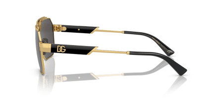 משקפי שמש דולצ'ה וגבאנה זהב-אפור כהה | Dolce&Gabbana DG2294 Gold-Dark Grey