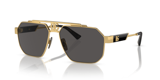 משקפי שמש דולצ'ה וגבאנה זהב-אפור כהה | Dolce&Gabbana DG2294 Gold-Dark Grey