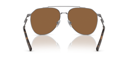משקפי שמש דולצ'ה וגבאנה בצבע חום-מטאל | Dolce&Gabbana DG2296 Gunmetal-Brown