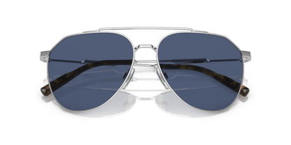 משקפי שמש דולצ'ה וגבאנה כסוף-כחול כהה | Dolce&Gabbana DG2296 Silver-Dark Blue