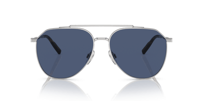 משקפי שמש דולצ'ה וגבאנה כסוף-כחול כהה | Dolce&Gabbana DG2296 Silver-Dark Blue