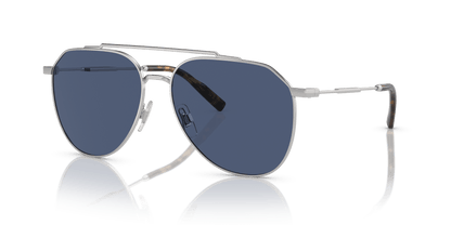 משקפי שמש דולצ'ה וגבאנה כסוף-כחול כהה | Dolce&Gabbana DG2296 Silver-Dark Blue