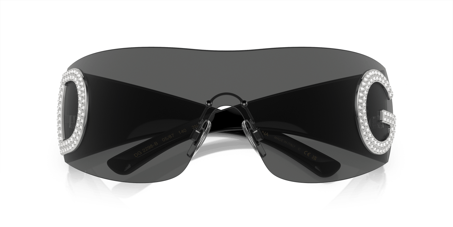 Dolce &amp; Gabbana Sunglasses Black-Dark Grey | Dolce&amp;Gabbana DG2298B Black-Dark Grey