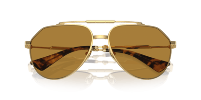 משקפי שמש דולצ'ה וגבאנה בצבע זהב-חום | Dolce&Gabbana DG2302 Gold-Brown