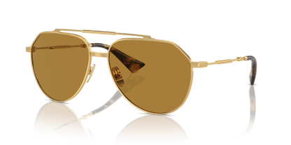 משקפי שמש דולצ'ה וגבאנה בצבע זהב-חום | Dolce&Gabbana DG2302 Gold-Brown