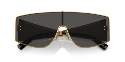 משקפי שמש דולצ'ה וגבאנה זהב-אפור כהה | Dolce&Gabbana DG2305 Gold-Dark Grey