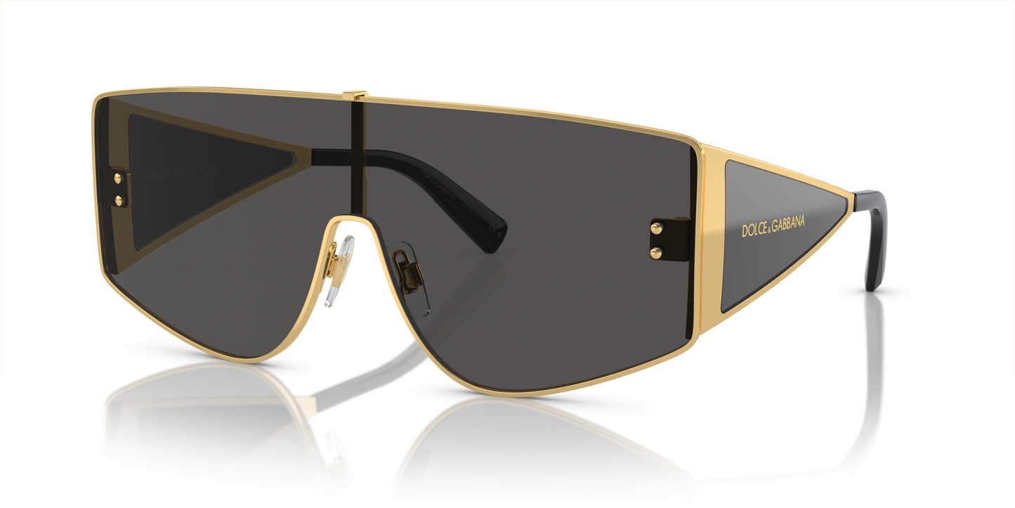 משקפי שמש דולצ'ה וגבאנה זהב-אפור כהה | Dolce&Gabbana DG2305 Gold-Dark Grey