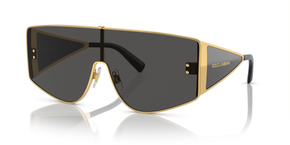 משקפי שמש דולצ'ה וגבאנה זהב-אפור כהה | Dolce&Gabbana DG2305 Gold-Dark Grey