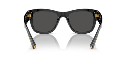 משקפי שמש דולצ'ה וגבאנה שחור-אפור כהה | Dolce&Gabbana DG4338 Black-Dark Grey