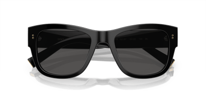 משקפי שמש דולצ'ה וגבאנה שחור-אפור כהה | Dolce&Gabbana DG4338 Black-Dark Grey
