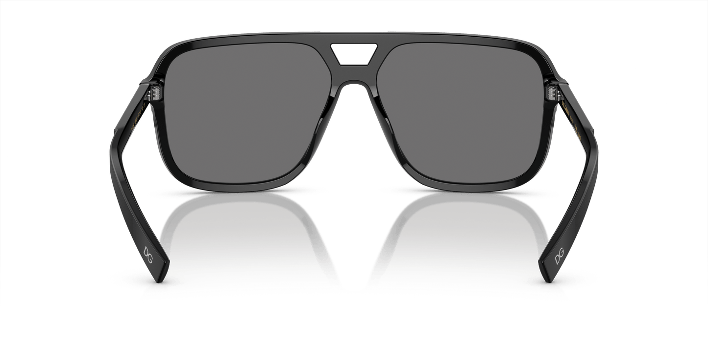 משקפי שמש דולצ'ה וגבאנה שחור-אפור כהה | Dolce&Gabbana DG4354 Black-Dark Grey