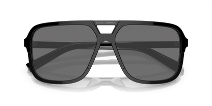 משקפי שמש דולצ'ה וגבאנה שחור-אפור כהה | Dolce&Gabbana DG4354 Black-Dark Grey