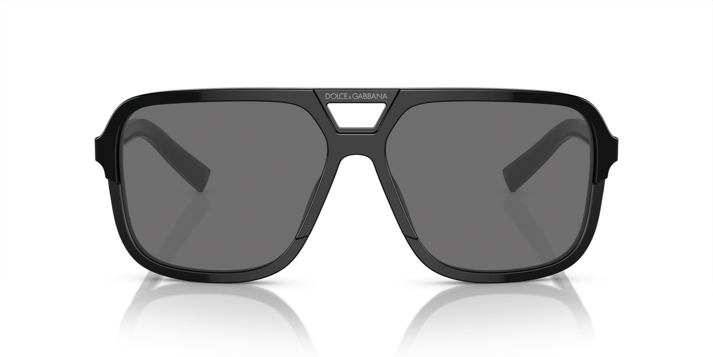 משקפי שמש דולצ'ה וגבאנה שחור-אפור כהה | Dolce&Gabbana DG4354 Black-Dark Grey