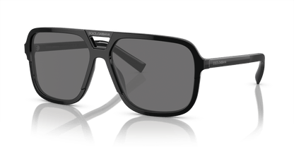 משקפי שמש דולצ'ה וגבאנה שחור-אפור כהה | Dolce&Gabbana DG4354 Black-Dark Grey