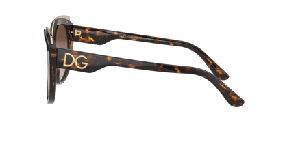 Dolce &amp; Gabbana Sunglasses Havana Brown Gradient Dark Brown | Dolce&amp;Gabbana DG4383 Havana-Brown Gradient Dark Brown
