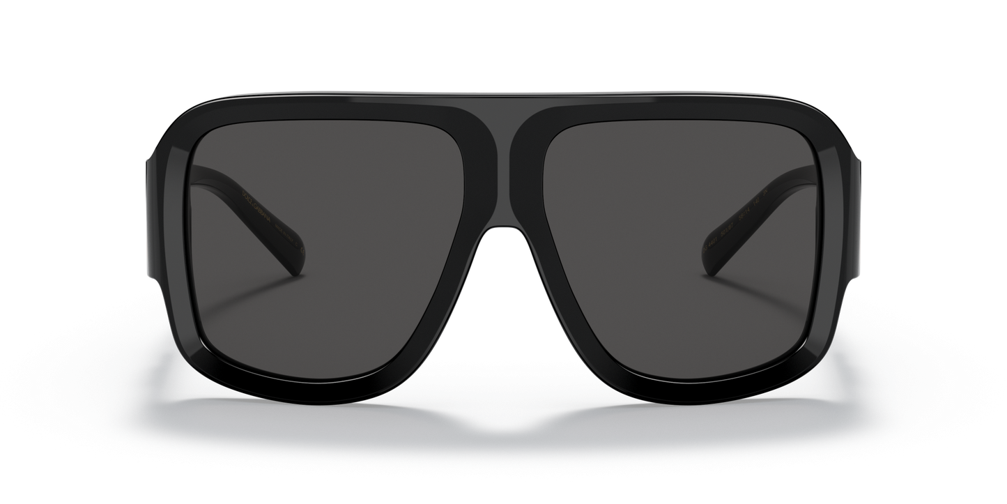 משקפי שמש דולצ'ה וגבאנה שחור-אפור כהה | Dolce&Gabbana DG4401 Black-Dark Grey