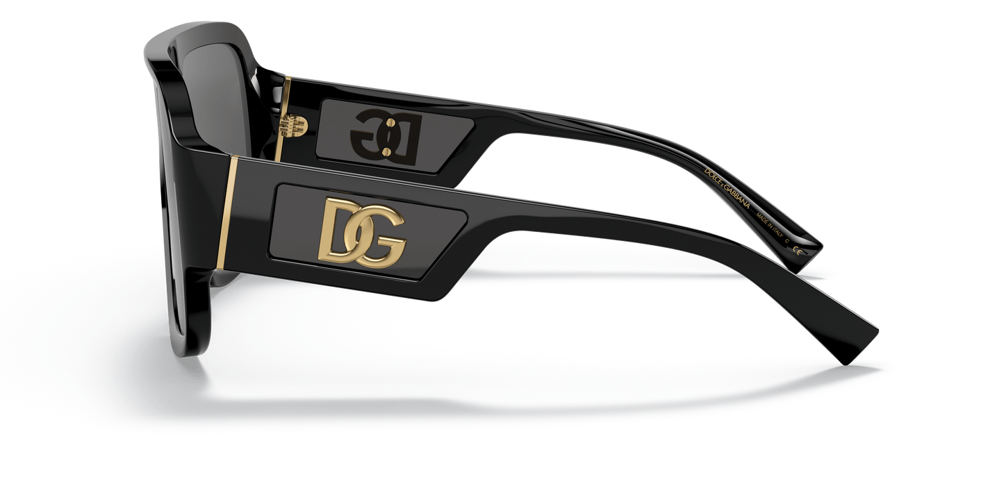 משקפי שמש דולצ'ה וגבאנה שחור-אפור כהה | Dolce&Gabbana DG4401 Black-Dark Grey