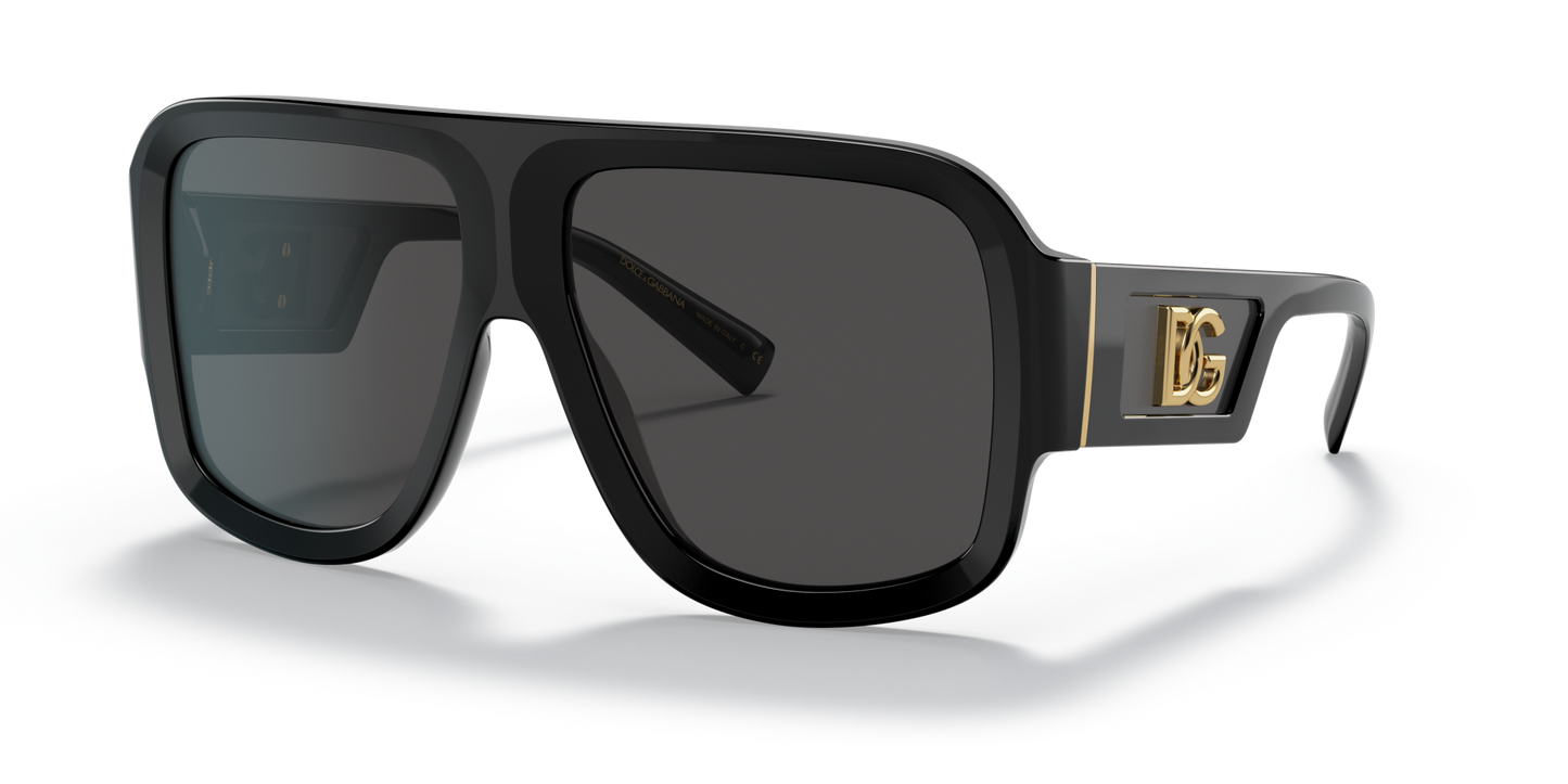 משקפי שמש דולצ'ה וגבאנה שחור-אפור כהה | Dolce&Gabbana DG4401 Black-Dark Grey