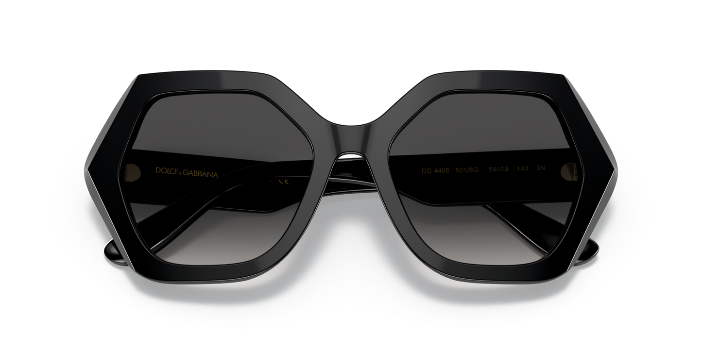 משקפי שמש דולצ'ה וגבאנה שחור-אפור שיפוע | Dolce&Gabbana DG4406 Black-Grey Gradient