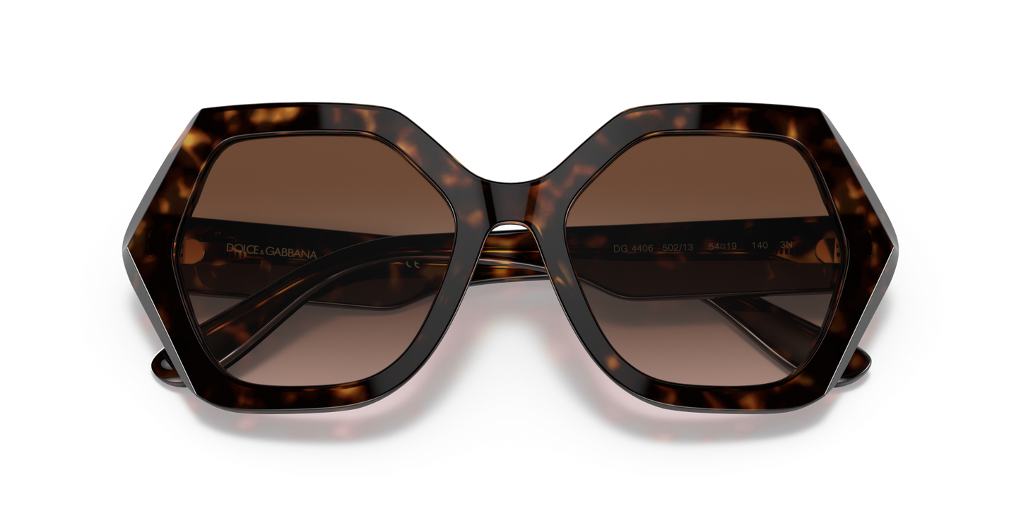 Dolce &amp; Gabbana Sunglasses Havana Brown | Dolce&amp;Gabbana DG4406 Havana-Gradient Brown