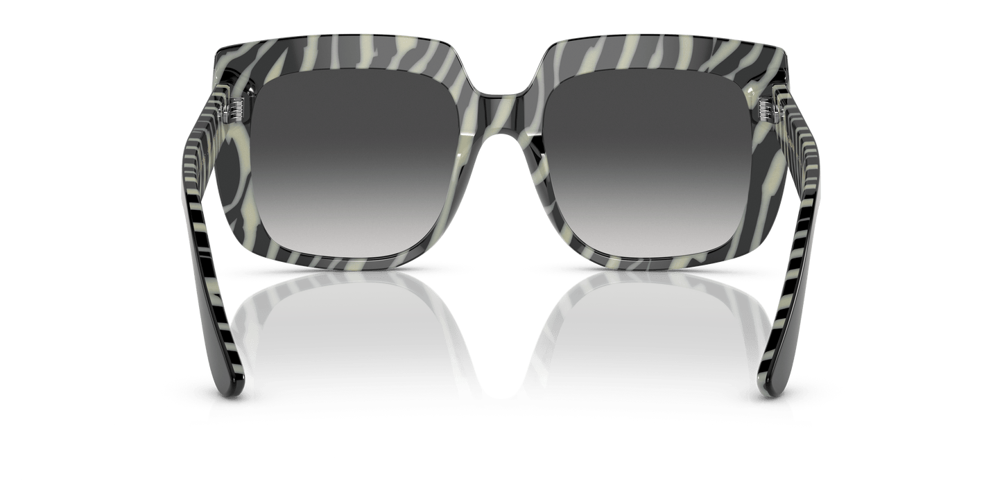 Dolce &amp; Gabbana DG4414 Top Black On Zebra-Grey Gradient Sunglasses