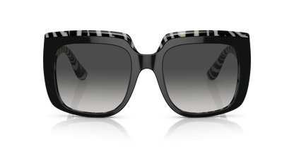Dolce &amp; Gabbana DG4414 Top Black On Zebra-Grey Gradient Sunglasses