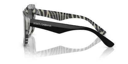 Dolce &amp; Gabbana DG4414 Top Black On Zebra-Grey Gradient Sunglasses