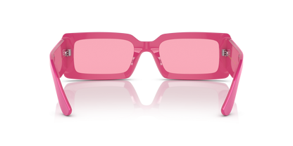 Dolce &amp; Gabbana DG4416 Metallic Pink-Pink Mirror Silver Sunglasses