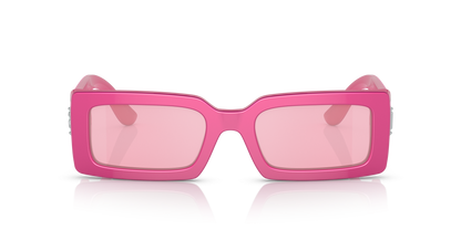 Dolce &amp; Gabbana DG4416 Metallic Pink-Pink Mirror Silver Sunglasses