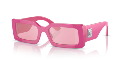 Dolce &amp; Gabbana DG4416 Metallic Pink-Pink Mirror Silver Sunglasses