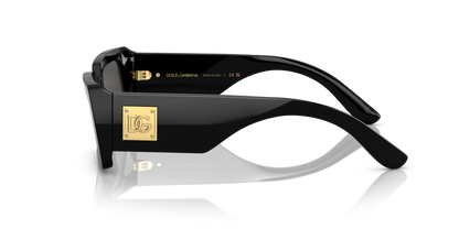 משקפי שמש דולצ'ה וגבאנה שחור-אפור כהה | Dolce&Gabbana DG4416 Black-Dark Grey