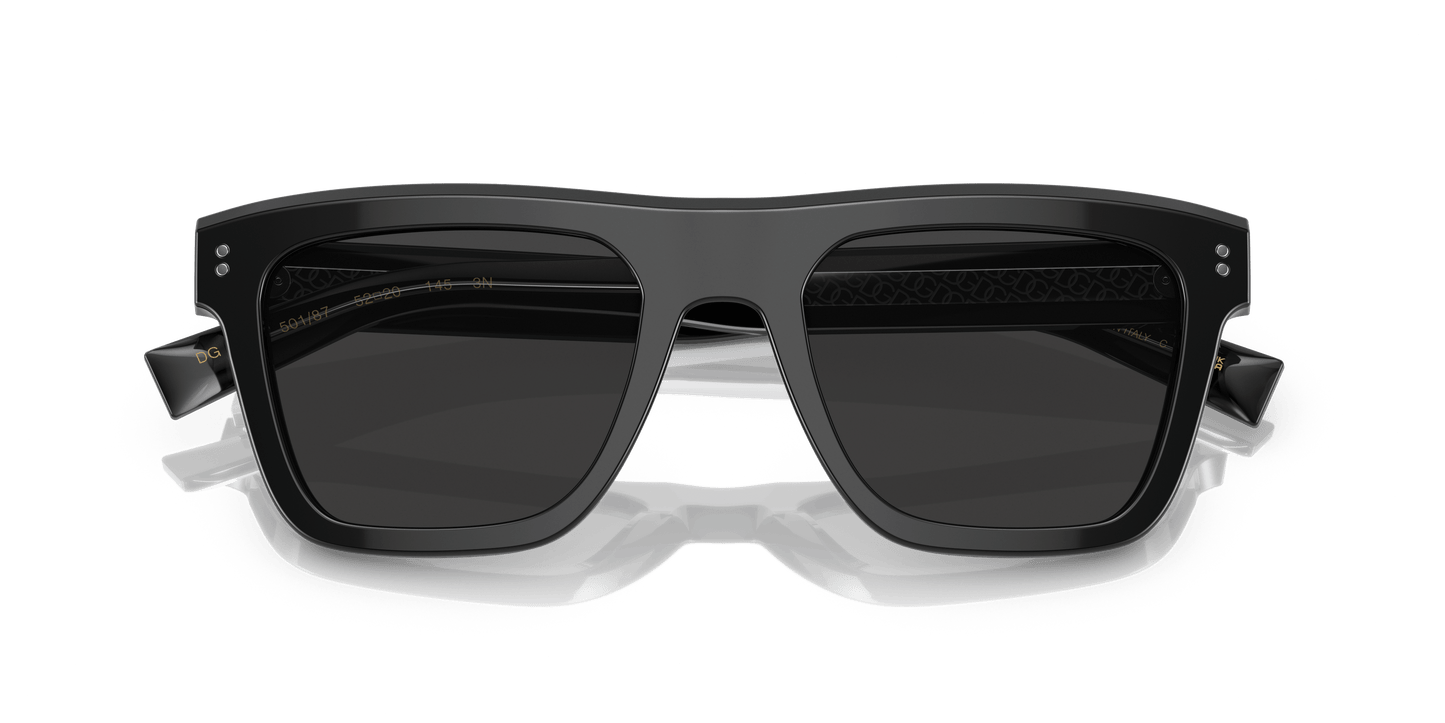 משקפי שמש דולצ'ה וגבאנה שחור-אפור כהה | Dolce&Gabbana DG4420 Black-Dark Grey