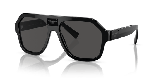 משקפי שמש דולצ'ה וגבאנה שחור-אפור כהה | Dolce&Gabbana DG4433 Black-Dark Grey