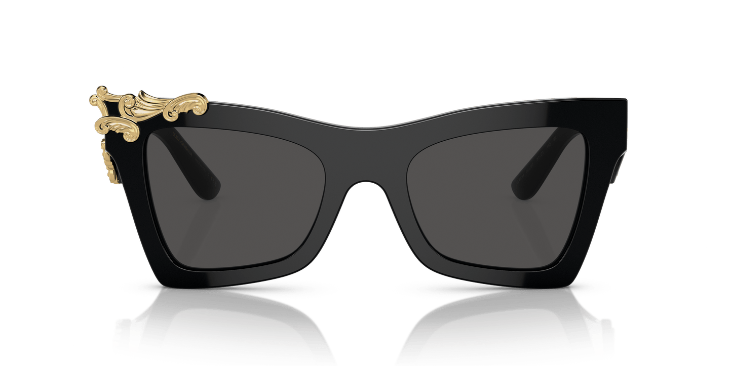 משקפי שמש דולצ'ה וגבאנה שחור-אפור כהה | Dolce&Gabbana DG4434 Black-Dark Grey