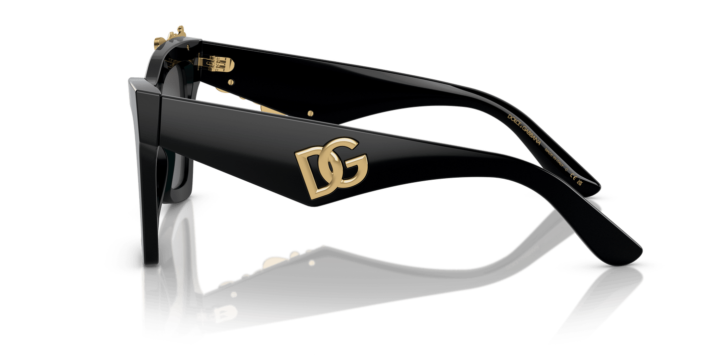 משקפי שמש דולצ'ה וגבאנה שחור-אפור כהה | Dolce&Gabbana DG4434 Black-Dark Grey